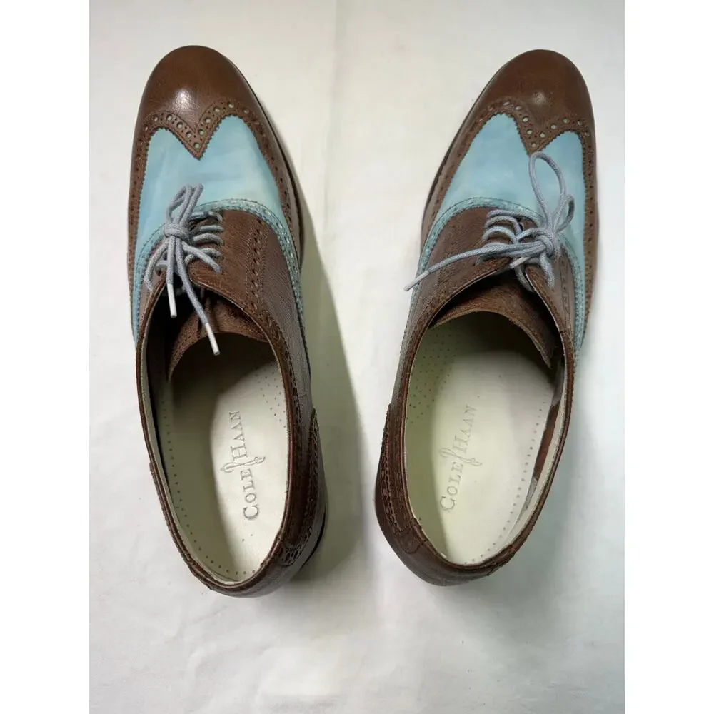 Cole Haan colton Nike Air patina green leather coffee brown size 12-M  C10033
